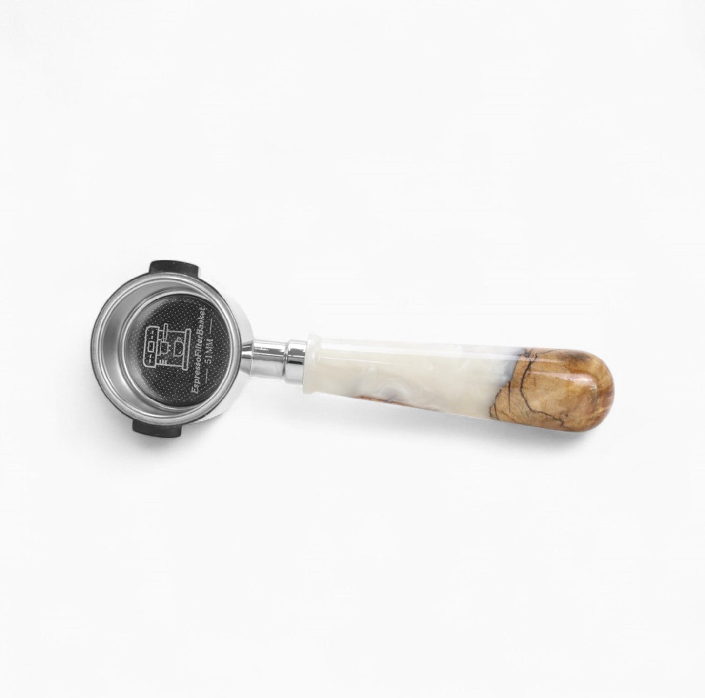 Walnut & Resin Handle Bottomless Portafilter