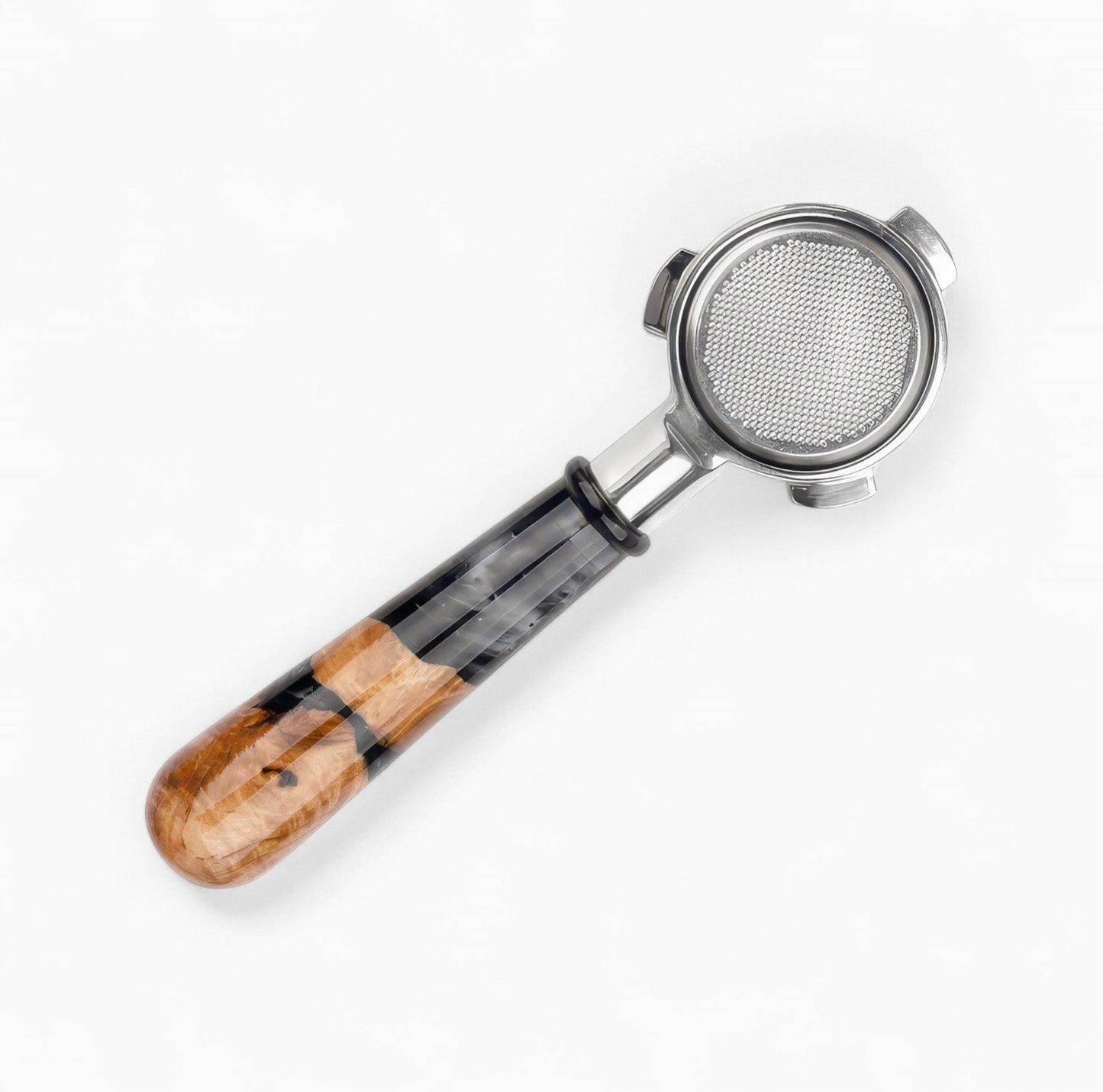 Walnut & Resin Handle Bottomless Portafilter