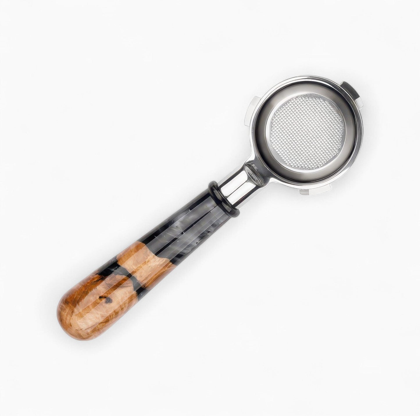 Walnut & Resin Handle Bottomless Portafilter
