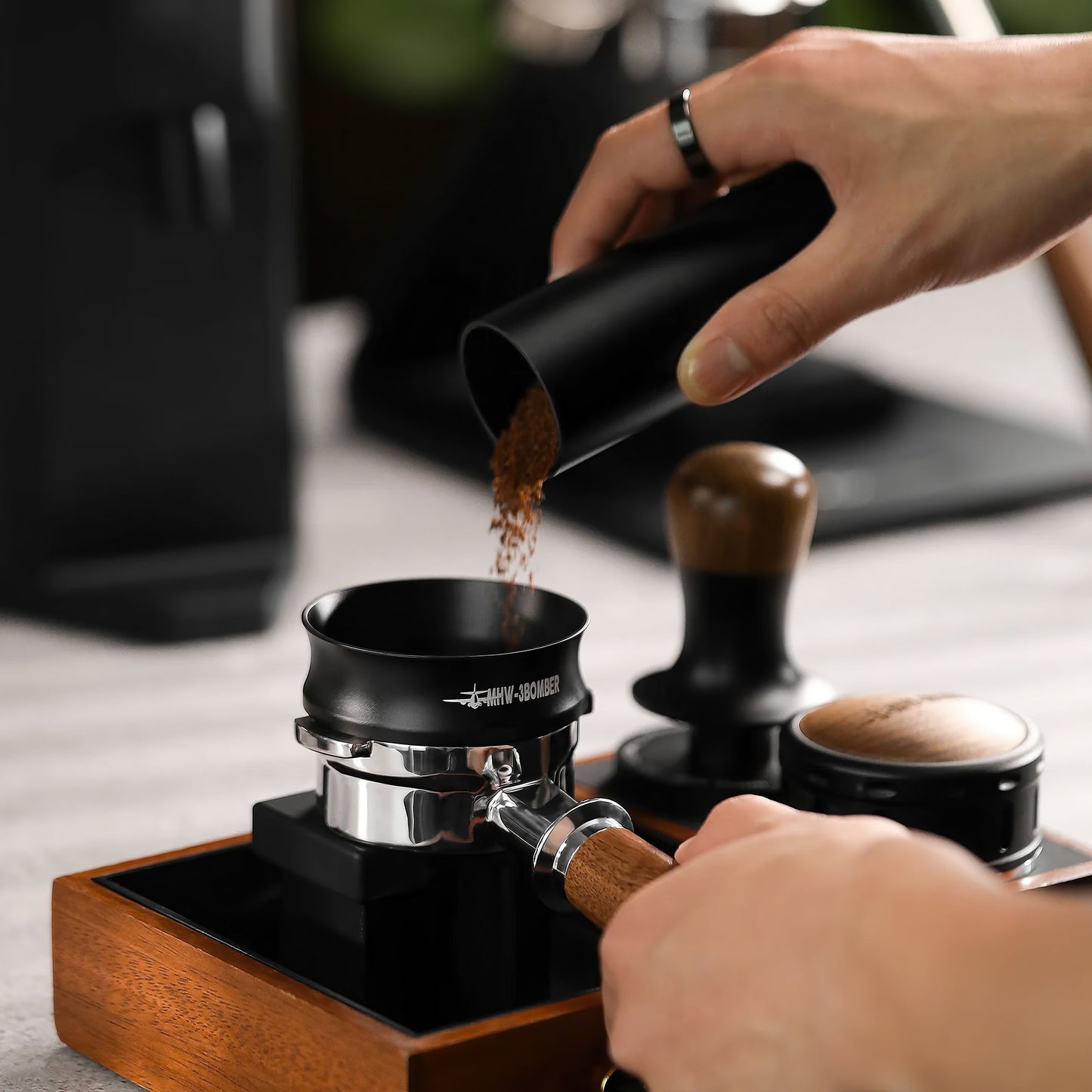 Espresso Magnetic Coffee Dosing Funnel