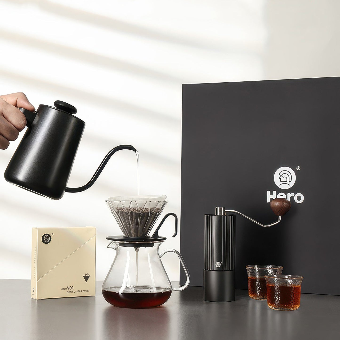 All-in-One Pour Over Starter Coffee Kit