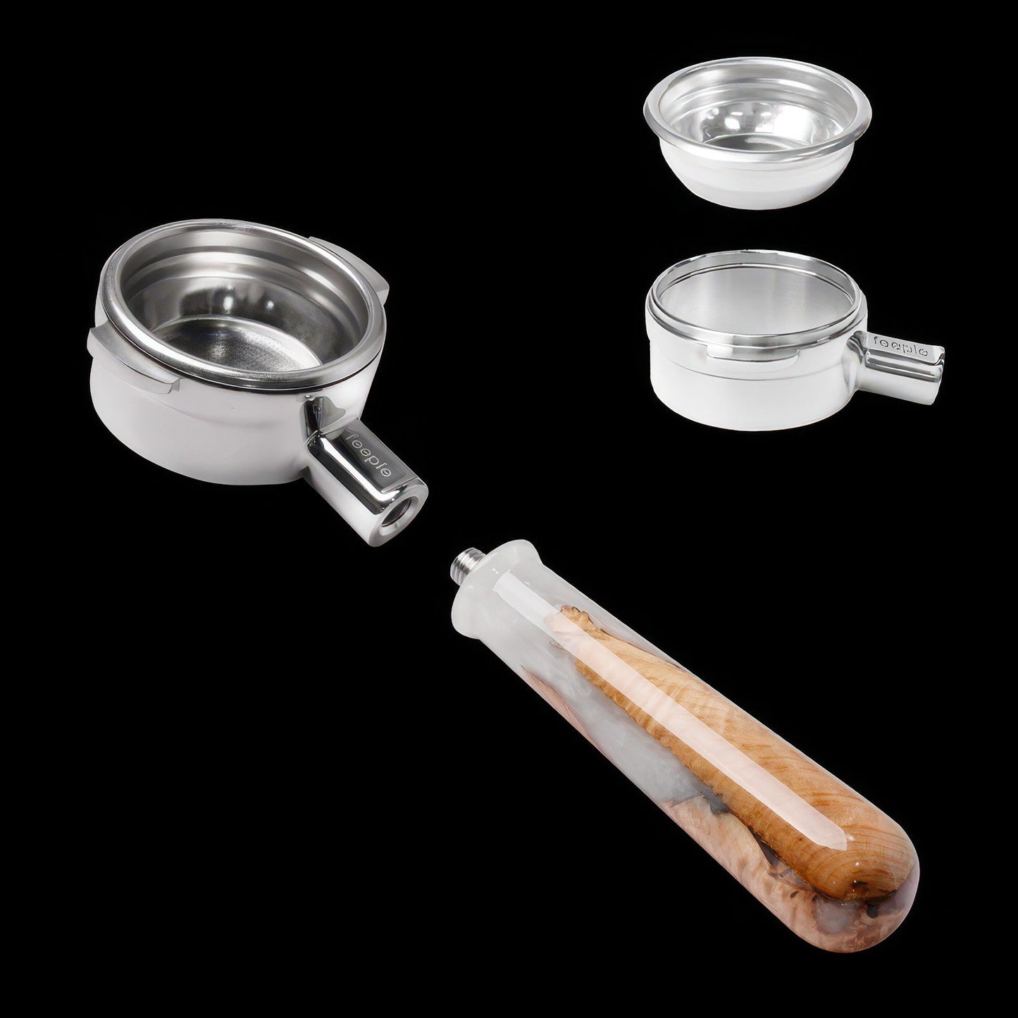 Walnut & Resin Handle Bottomless Portafilter