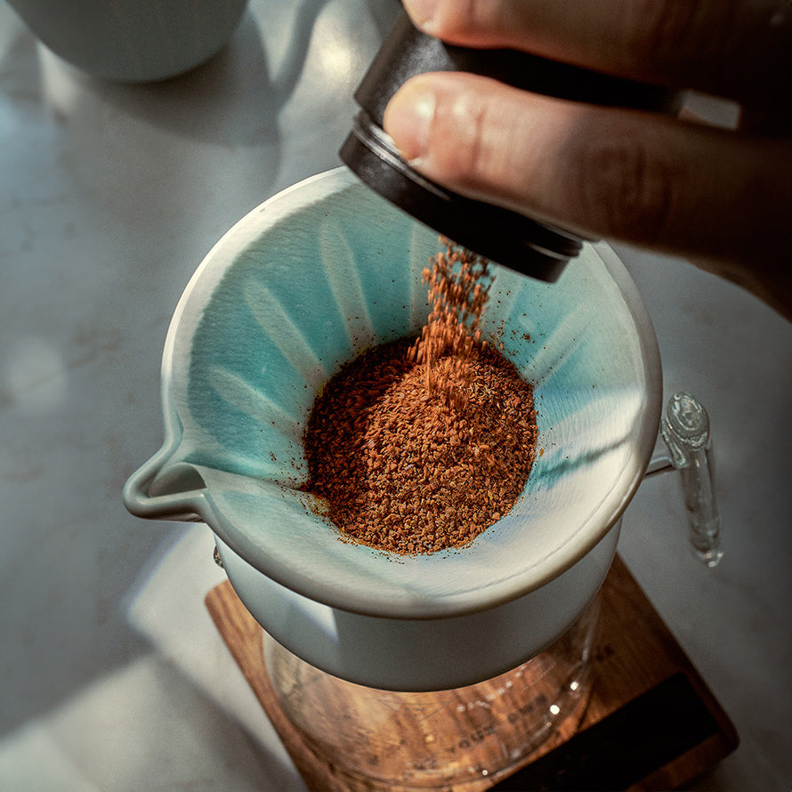 V60 Ceramic Pour Over Coffee Dripper with Sharing Pot - MUVNA