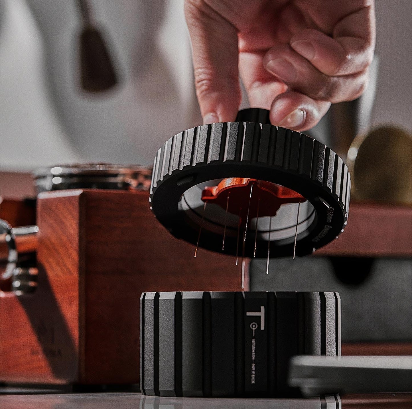 Pi-Shaped WDT Espresso Tool - MUVNA