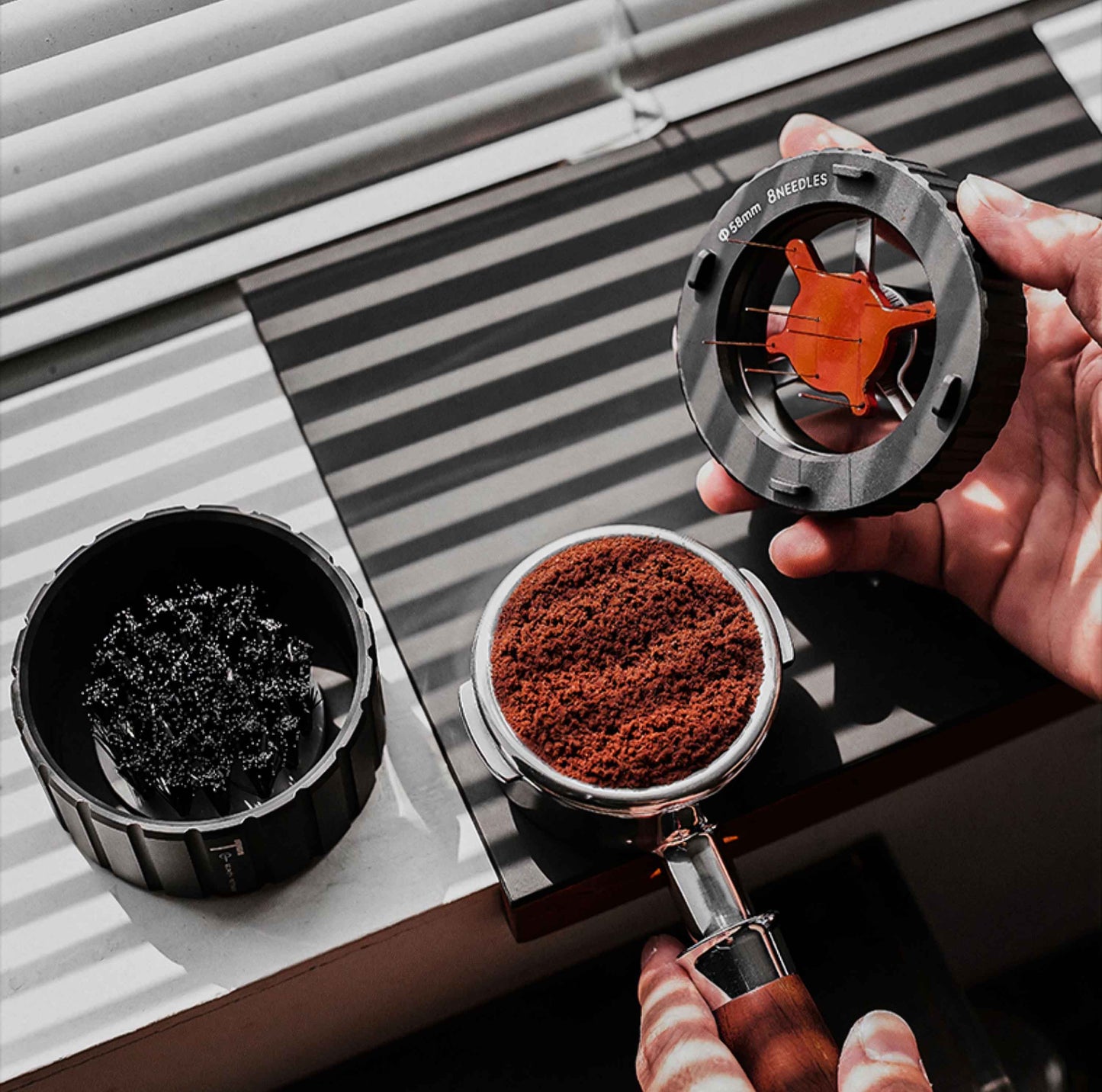 Pi-Shaped WDT Espresso Tool - MUVNA