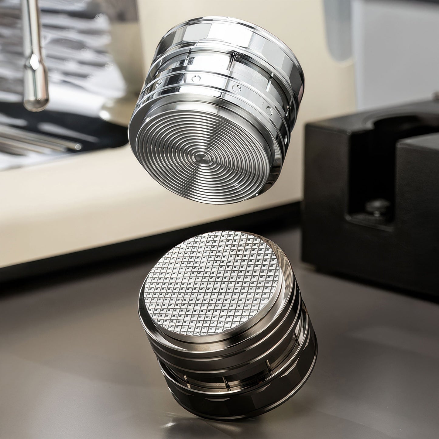 UFO Gravity Tamper with 2 Bottom Types