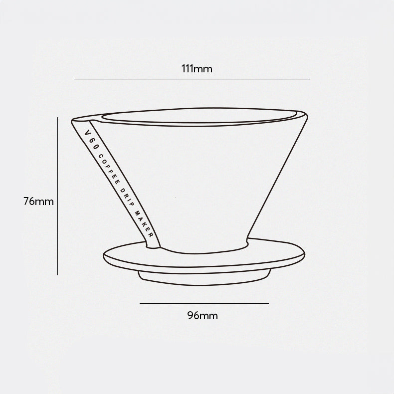 V60 Ceramic Pour Over Coffee Dripper with Sharing Pot - MUVNA
