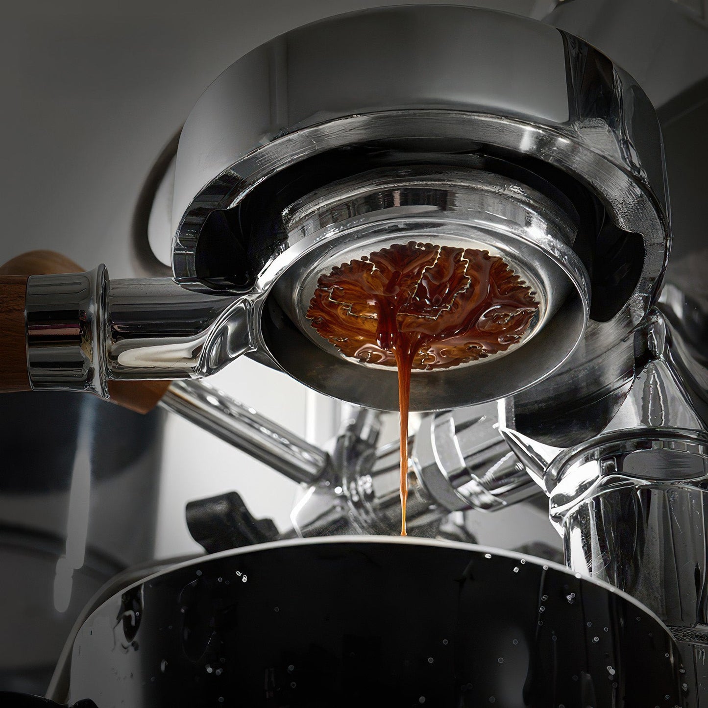Solid Wood Handle Bottomless Portafilter 51/54/58mm
