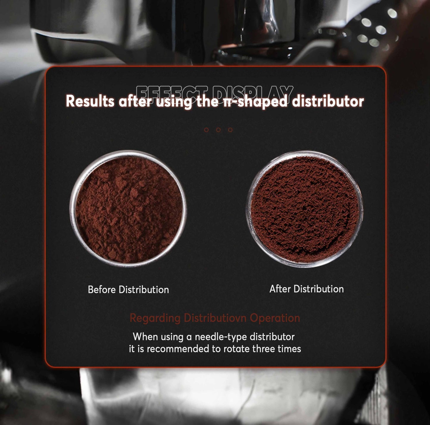 Pi-Shaped WDT Espresso Tool - MUVNA
