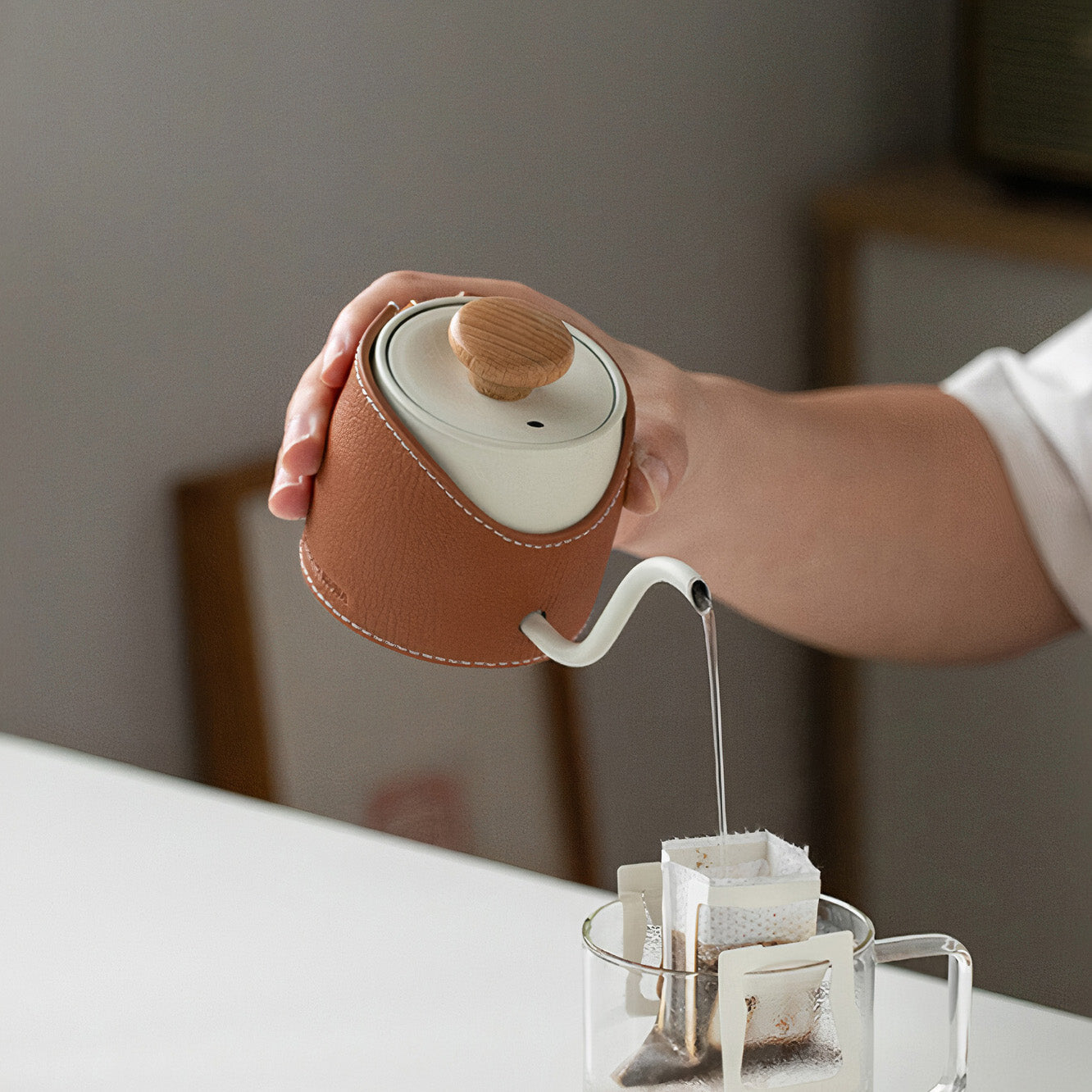 Mini Handleless Coffee Pot for Coffee Brew