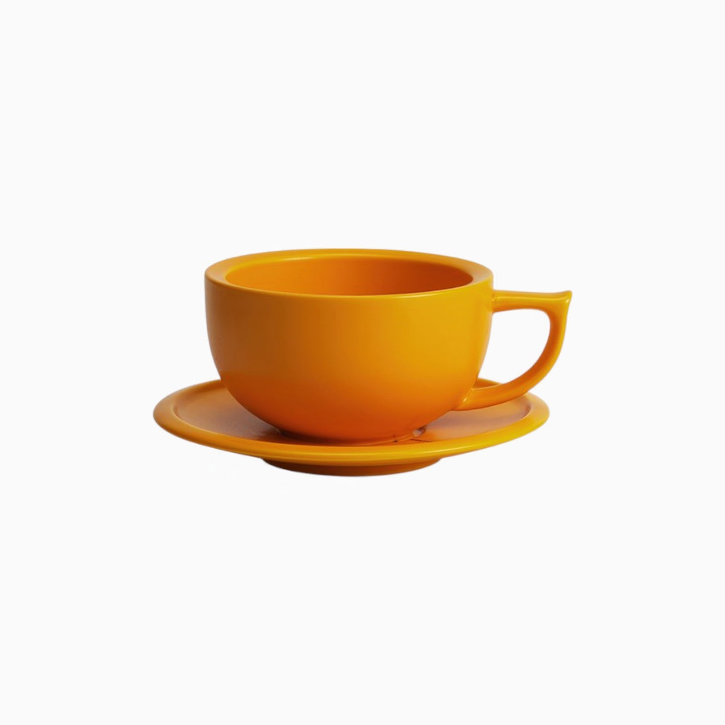 Embossed Ceramic Latte Cup 280ml