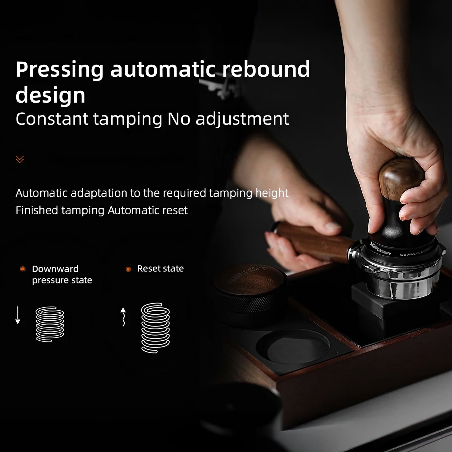 Flash Espresso Tamper 30lbs Constant Pressure 2.0