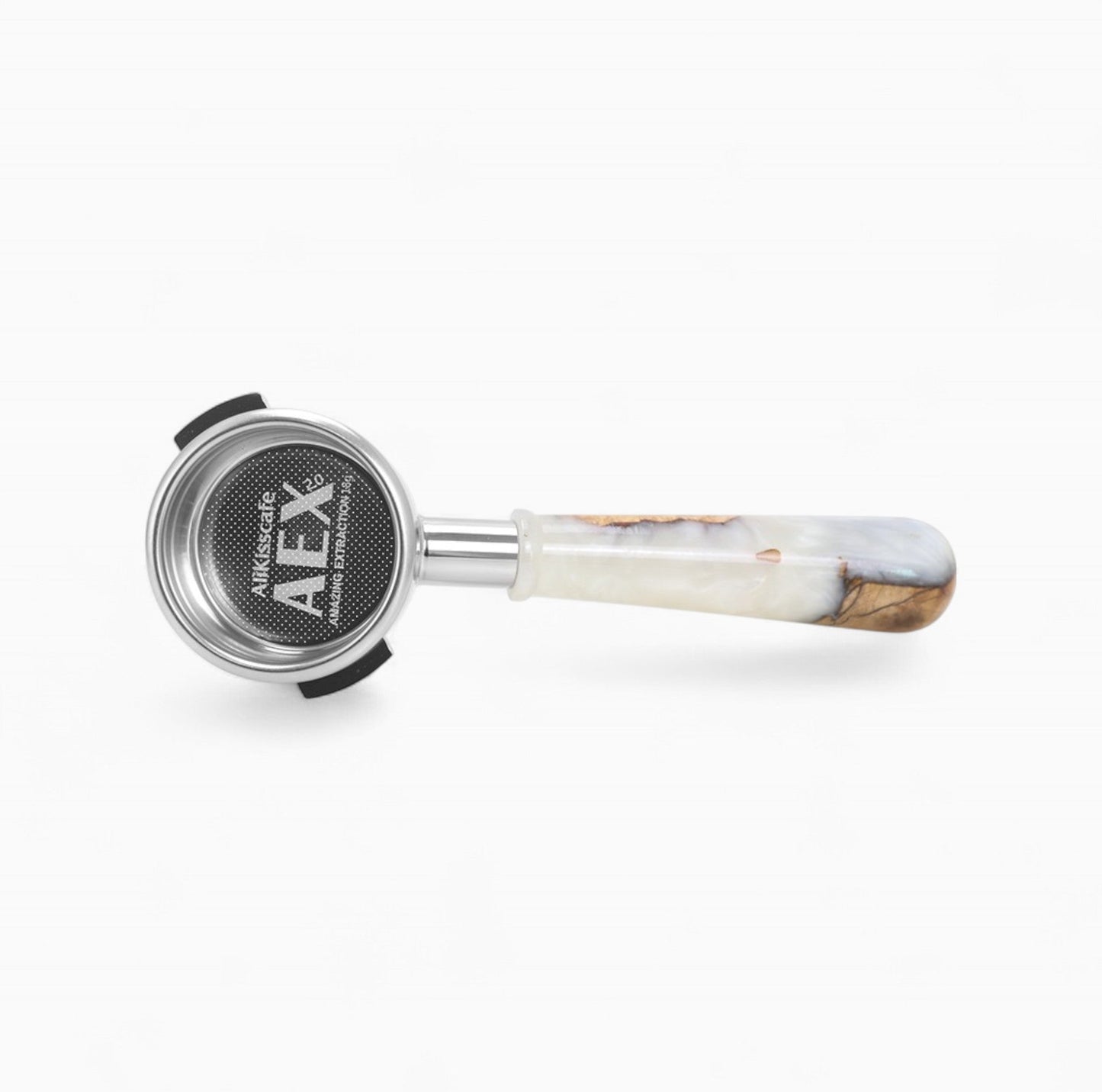 Walnut & Resin Handle Bottomless Portafilter