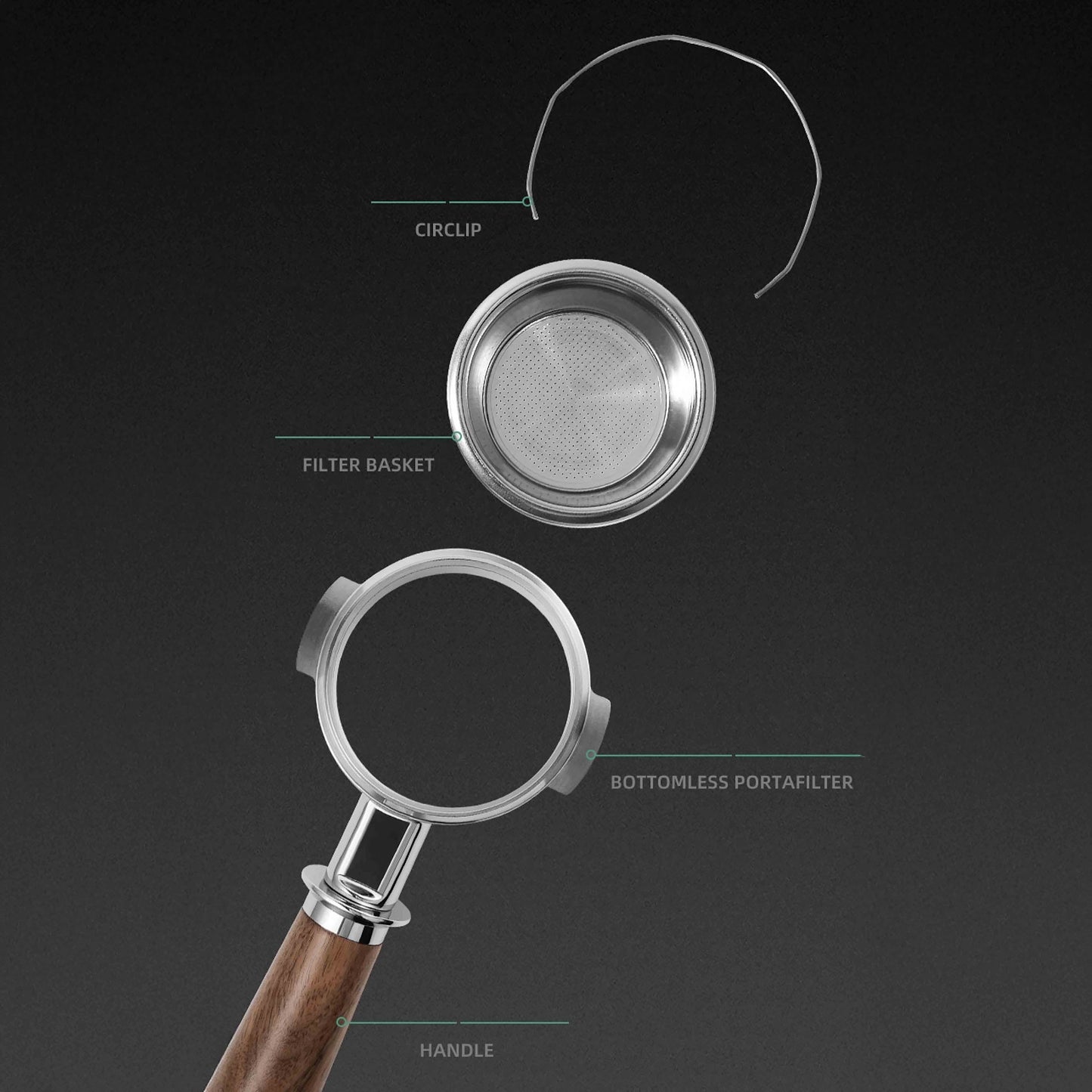 Bottomless Portafilter for Breville/Lamarzocco/E61/Delonghi